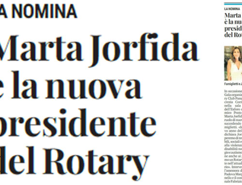 Marta Jorfida è la nuova presidente del Rotary